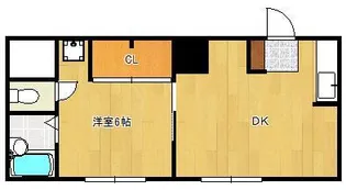 コーポあけみ【4階】の間取り