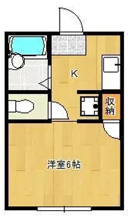 第2宮崎ハイツ【2階】の間取り