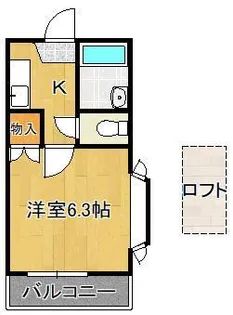 コーポ守恒【2階】の間取り