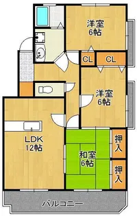 サンヒルズ守恒【1階】の間取り