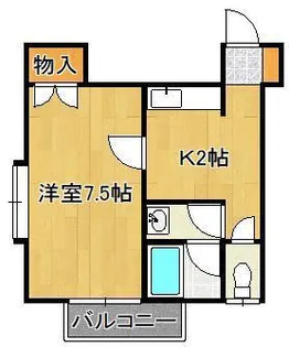 アリーバ小倉【2階】の間取り