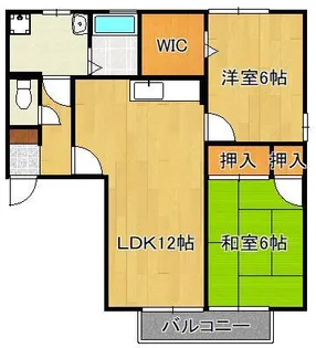 パストラル湯川A棟【2階】の間取り