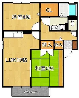 フローラ湯川 A棟【2階】の間取り