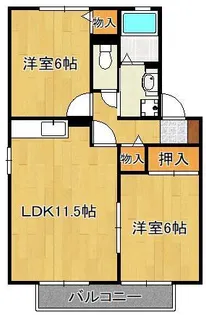 アネックス小原【1階】の間取り