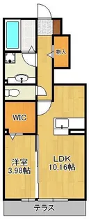 パープルシャイン蒲生【1階】の間取り