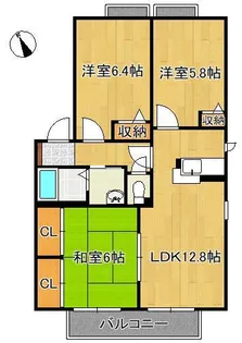 セーズ・プルミエ B棟【2階】の間取り