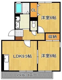 メルベーユ前田【2階】の間取り