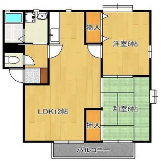 ビスク・ガーデン A棟【1階】の間取り