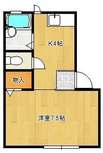 プレジールミスミ【1階】の間取り