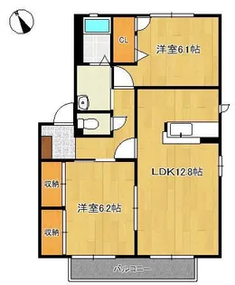 プランタン・蔵 B棟【2階】の間取り