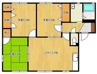 オー・ボアパティールⅡ A棟【1階】の間取り