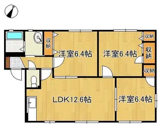 3LDKの間取り画像