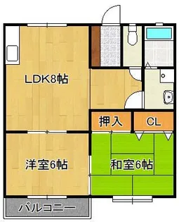 ハイツさや【2階】の間取り