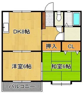 ハイツさや【1階】の間取り