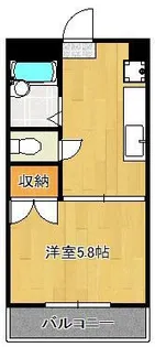 オークヴィラ小倉【6階】の間取り