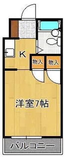 コーポ伊藤Ⅱ【1階】の間取り