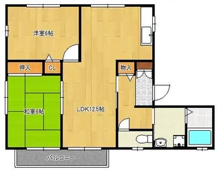 グローヴ・たかのⅡA棟【2階】の間取り