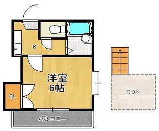オアシス北方【1階】の間取り