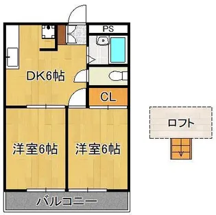 ネクサス湯川新町【2階】の間取り