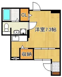 ラディアント・北方【1階】の間取り