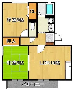 エクレール亀田 A棟【2階】の間取り