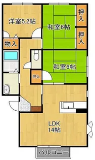 ソルジェンテ南方 A棟【1階】の間取り
