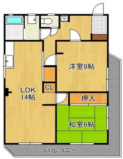 リ・エクラ【4階】の間取り