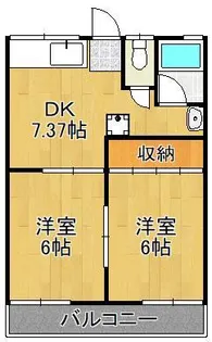 クルム横代【2階】の間取り