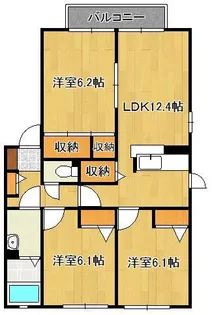 咲ら坂 C棟の間取り