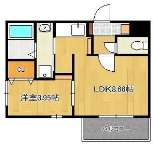 Cherim南方【2階】の間取り