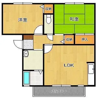 シサーラB棟【3階】の間取り