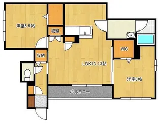 アルアミスタ B棟【1階】の間取り