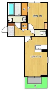 elegant palace横代北【1階】の間取り