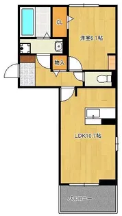 elegant palace横代北【2階】の間取り