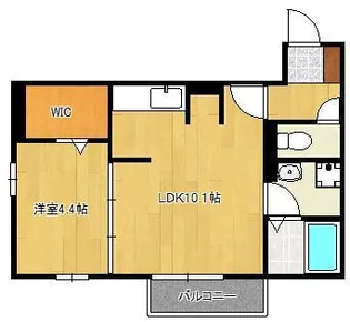 トレス若園館【1階】の間取り
