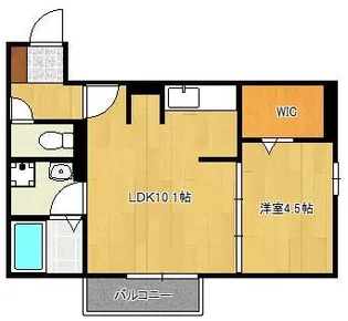 トレス若園館【2階】の間取り