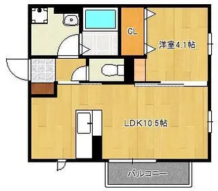 トレス若園館【2階】の間取り
