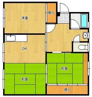 徳力団地131【4階】の間取り