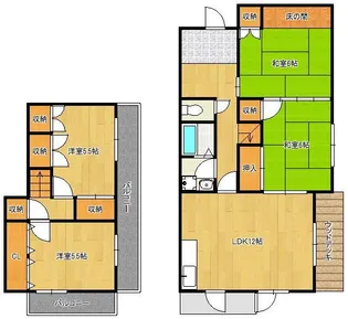 福岡県北九州市小倉南区湯川新町2丁目【一戸建】の間取り