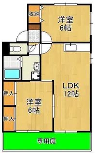 セジュールタカミA【2階】の間取り