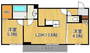 D-ROOM守恒Ⅱ【2階】の間取り