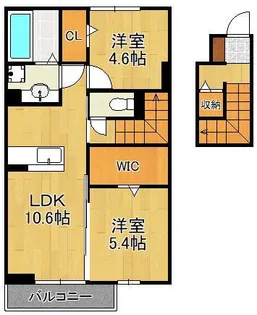 Excellent街角六番館【2階】の間取り