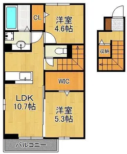 Excellent街角六番館【2階】の間取り