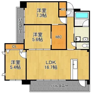 Gran Stella Nagao【11階】の間取り