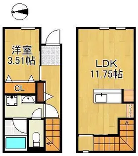 グラン若園【1階】の間取り