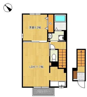 ルシオール【2階】の間取り