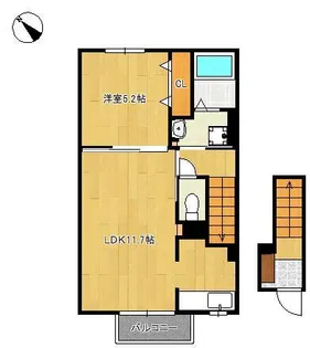 ルシオール【2階】の間取り