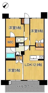 サンパーク企救丘グラッセ 502号室【5階】の間取り