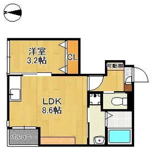 Lila城野【1階】の間取り