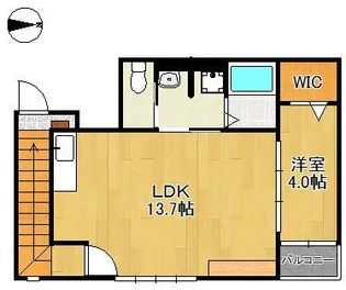 Lila城野【2階】の間取り